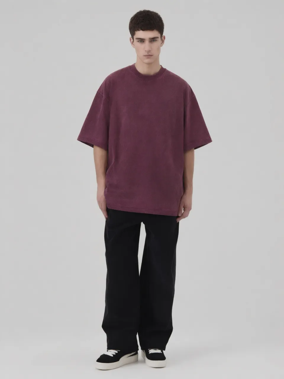 Футболка крашеная 230 г, бордовый